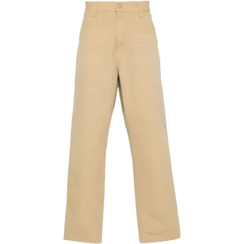 Chinos, male, , Size: W31 Cotton Straight Leg Trousers - Carhartt WIP - Modalova