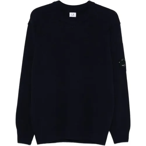 Round-neck Knitwear, male, , Size: 2XL Knit Sweater Aw25 - C.P. Company - Modalova