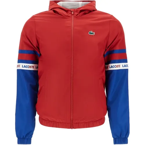 Sportjacke mit kontrastierenden Ärmeln , Herren, Größe: 2XL - Lacoste - Modalova