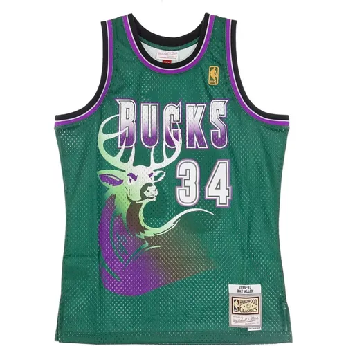 Sportswear, male, , Size: S NBA Swingman Jersey Ray Allen 1996-97 - Mitchell & Ness - Modalova