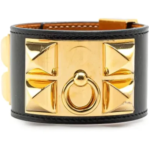 Pre-owned Jewellery, female, , Size: ONE SIZE Pre-owned Leather bracelets - Hermès Vintage - Modalova