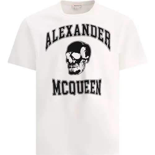 Skull T-Shirt , Herren, Größe: M - alexander mcqueen - Modalova