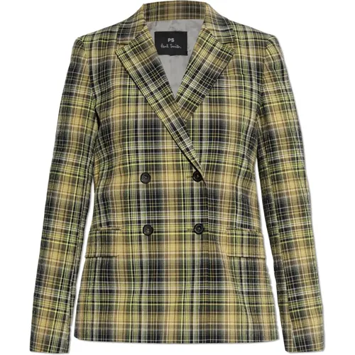 Blazers, female, , Size: M Blazer with check pattern - PS By Paul Smith - Modalova