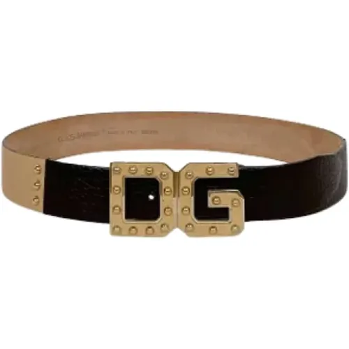 Pre-owned Belts, female, , Size: ONE SIZE Pre-owned Leather belts - Dolce & Gabbana Pre-owned - Modalova