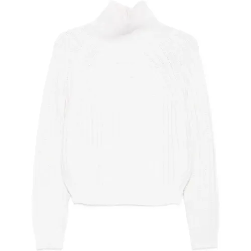 Turtlenecks, female, , Size: S Ribbed Knit Turtleneck Sweater - allude - Modalova