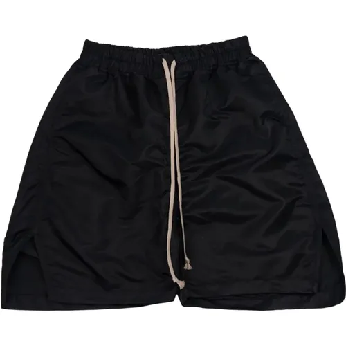 Lange schwarze Shorts , Herren, Größe: L - Rick Owens - Modalova