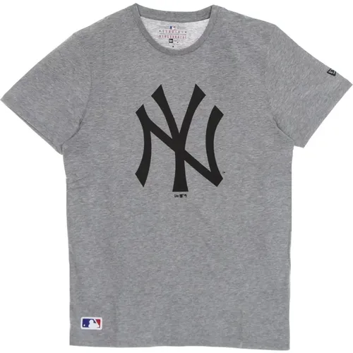 NY Yankees Logo Tee Hellgrau , Herren, Größe: M - new era - Modalova