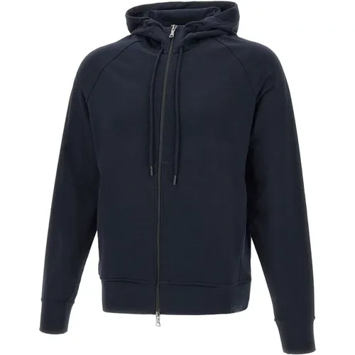 Zip-throughs, male, , Size: 2XL Hooded Zip Sweatshirt - PAUL & SHARK - Modalova