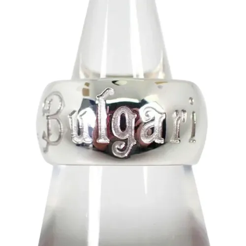 Pre-owned Jewellery, female, , Size: ONE SIZE Pre-owned White Gold rings - Bvlgari Vintage - Modalova