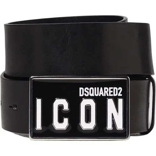 Sleek Men`s Belt - Elevate Your Style , male, Sizes: 100 CM, 90 CM - Dsquared2 - Modalova