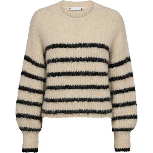 Striped Knit Sweater Coraliecc Crop , female, Sizes: L, XL, S, XS, M - Co'Couture - Modalova