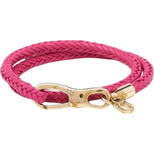 Pre-owned Jewellery, female, , Size: ONE SIZE Pre-owned Leather bracelets - Salvatore Ferragamo Pre-owned - Modalova