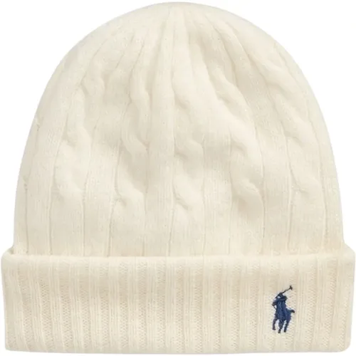 Cable Knit Wool Cashmere Beanie , female, Sizes: ONE SIZE - Ralph Lauren - Modalova