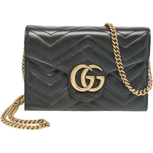 Pre-owned Cross Body Bags, female, , Size: ONE SIZE Pre-owned Leather wallets - Gucci Vintage - Modalova