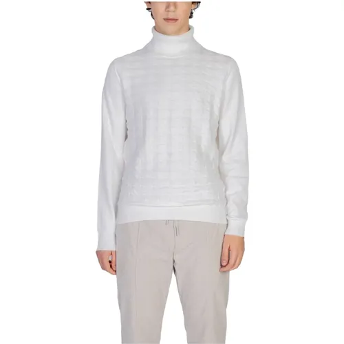 Turtlenecks, male, , Size: XS Jacquard 3D Cotton Wool Blend Yarn - Antony Morato - Modalova