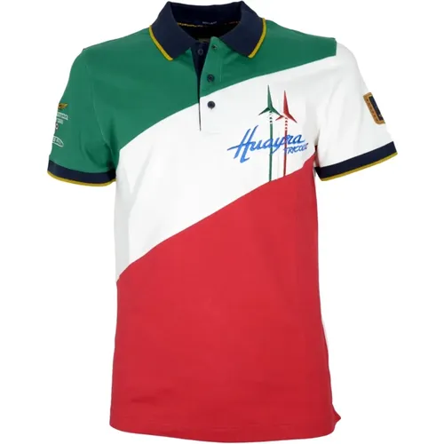 Huayra Tricolore Polo Shirt , male, Sizes: M, S, L - aeronautica militare - Modalova
