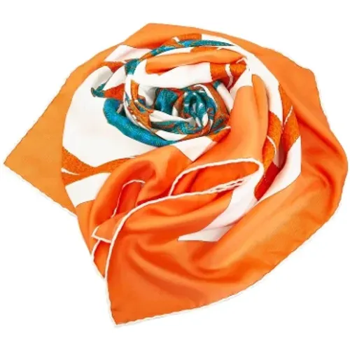 Pre-owned Scarves, female, , Size: ONE SIZE Pre-owned Silk scarves - Hermès Vintage - Modalova