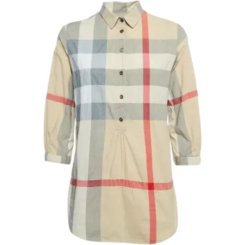 Pre-owned Shirts & Blouses, female, , Size: XS Pre-owned Cotton tops - Burberry Vintage - Modalova