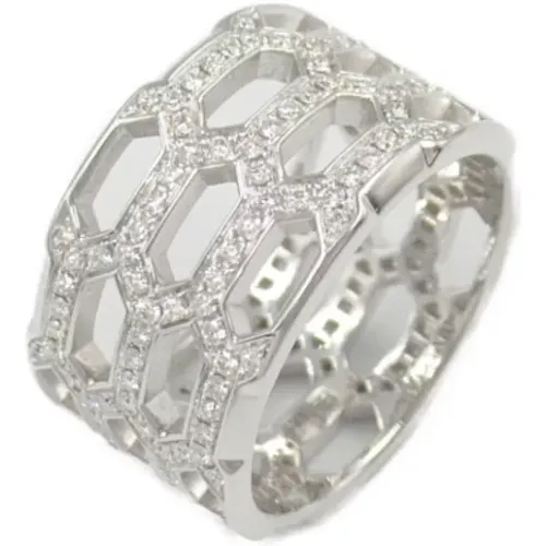 Pre-owned Jewellery, female, , Size: ONE SIZE Pre-owned White Gold rings - Bvlgari Vintage - Modalova