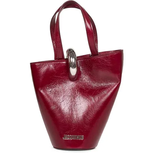 Handbags, female, , Size: ONE SIZE Leather Bucket Bag - Jacquemus - Modalova