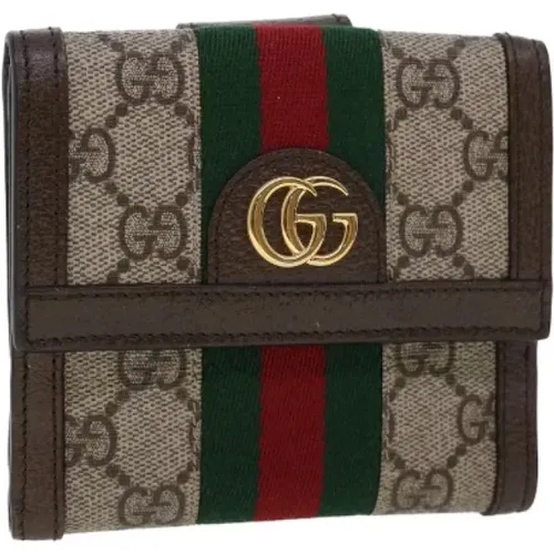 Pre-owned Wallets, female, , Size: ONE SIZE Pre-owned Canvas wallets - Gucci Vintage - Modalova