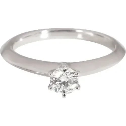 Pre-owned Jewellery, female, , Size: ONE SIZE Pre-owned Platinum rings - Tiffany & Co. Pre-owned - Modalova