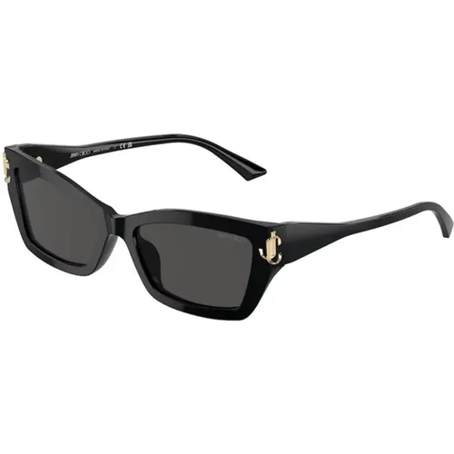 Frame Sunglasses with Dark Grey Lenses , unisex, Sizes: 55 MM - Jimmy Choo - Modalova