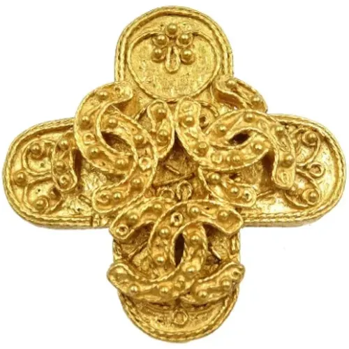 Pre-owned Metal brooches , female, Sizes: ONE SIZE - Chanel Vintage - Modalova