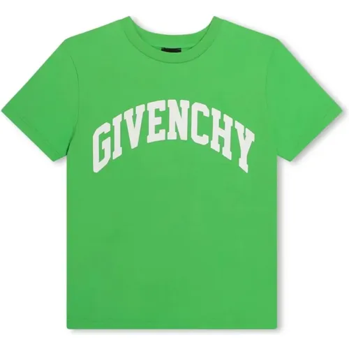 Logo Print Grünes Baumwoll-T-Shirt,T-Shirts - Givenchy - Modalova