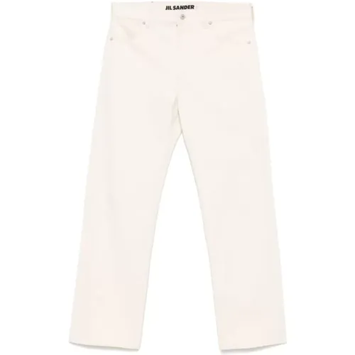 Straight Jeans, male, , Size: W32 Natural Men's Jeans Stylish Casual Wear - Jil Sander - Modalova
