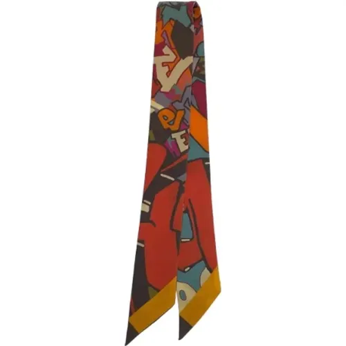 Pre-owned Scarves, female, , Size: ONE SIZE Pre-owned Silk scarves - Hermès Vintage - Modalova