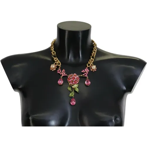 Goldenes Blumen Rosenkette - Dolce & Gabbana - Modalova