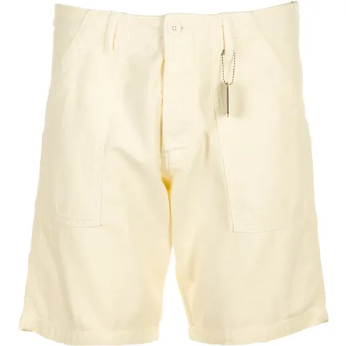 Casual Shorts, male, , Size: W30 White Bermuda Shorts - Chesapeake's - Modalova