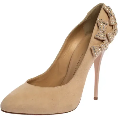 Pre-owned Pumps, female, , Size: 9 US Pre-owned Suede heels - Giuseppe Zanotti Pre-owned - Modalova