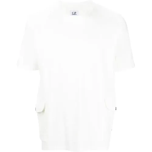 Men`s Side Pocket T-Shirt , male, Sizes: S - C.P. Company - Modalova