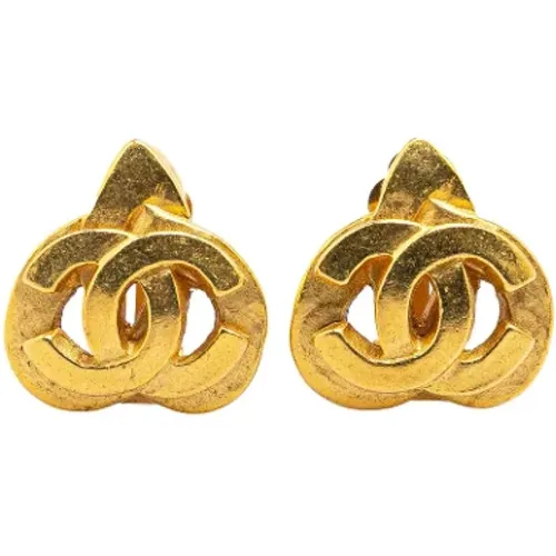 Pre-owned Jewellery, female, , Size: ONE SIZE Pre-owned Metal earrings - Chanel Vintage - Modalova