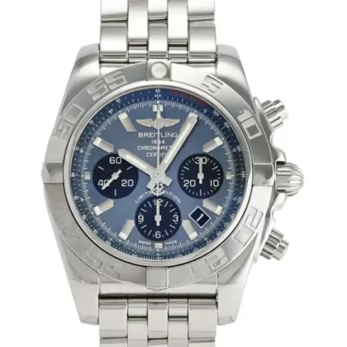 Pre-owned Stainless Steel watches , male, Sizes: ONE SIZE - Breitling Pre-owned - Modalova