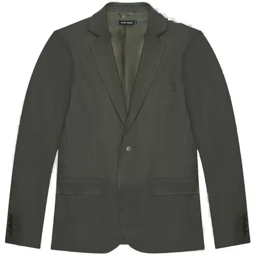 Formal Blazers, male, , Size: 2XL Linen-Blend Blazer Button-Front - Antony Morato - Modalova