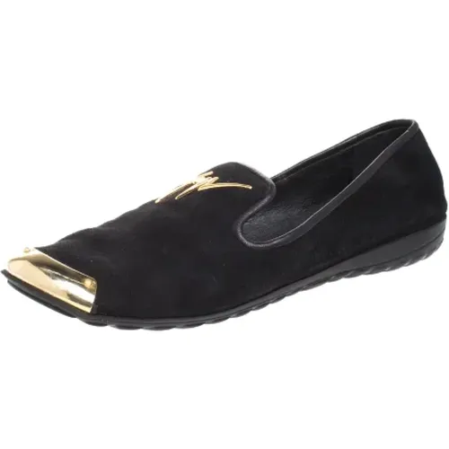 Pre-owned Flats, female, , Size: 6 US Pre-owned Suede flats - Giuseppe Zanotti Pre-owned - Modalova