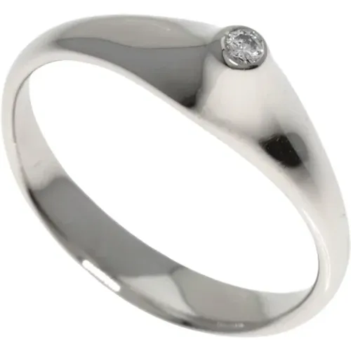 Pre-owned Jewellery, female, , Size: ONE SIZE Pre-owned Platinum rings - Tiffany & Co. Pre-owned - Modalova