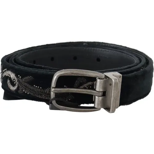 Belts, male, , Size: 80 CM Belt with Metal Buckle - Dolce & Gabbana - Modalova