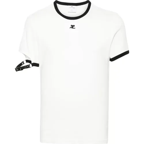 T-Shirts , Herren, Größe: M - Courrèges - Modalova