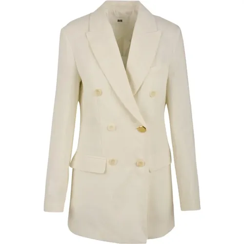 Weiße Jacke für Damen , Damen, Größe: M - Solotre - Modalova