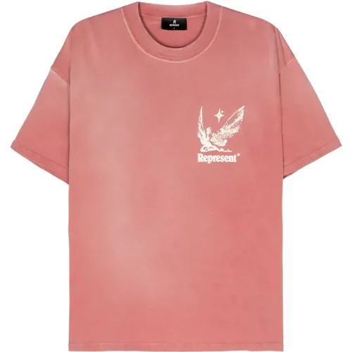 Sommergeister Rotes Bedrucktes T-Shirt , Herren, Größe: M - Represent - Modalova