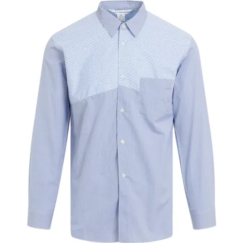 Striped Poplin Shirt , male, Sizes: S - Comme des Garçons - Modalova