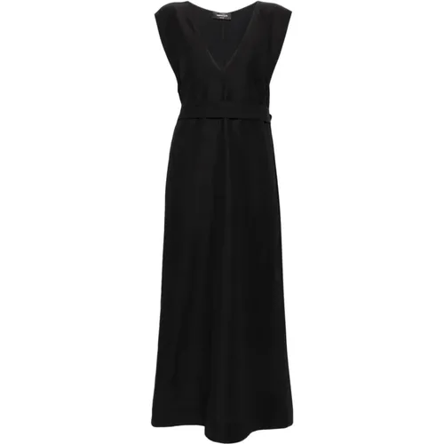 V-Neck Sleeveless Shift Dress , female, Sizes: 2XS, M, L - Fabiana Filippi - Modalova