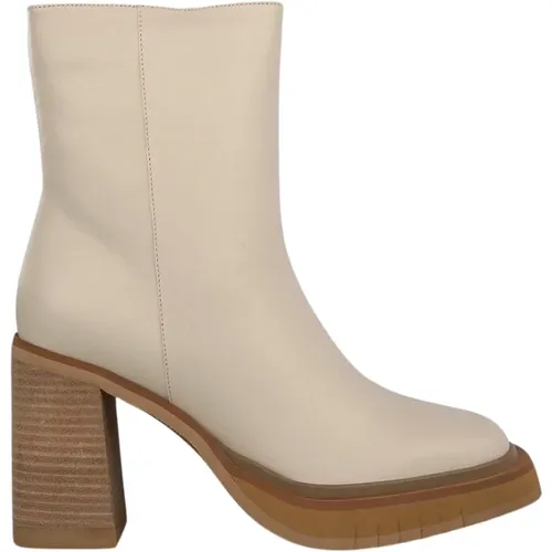 Womens Leather Ankle Boots , female, Sizes: 7 UK, 6 UK, 5 UK - Alma en Pena - Modalova