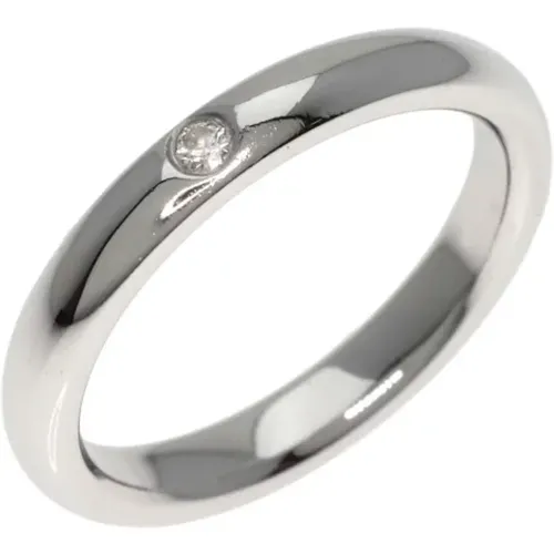 Pre-owned Jewellery, female, , Size: ONE SIZE Pre-owned Platinum rings - Tiffany & Co. Pre-owned - Modalova