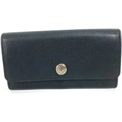 Pre-owned Wallets, female, , Size: ONE SIZE Pre-owned Leather wallets - Bvlgari Vintage - Modalova