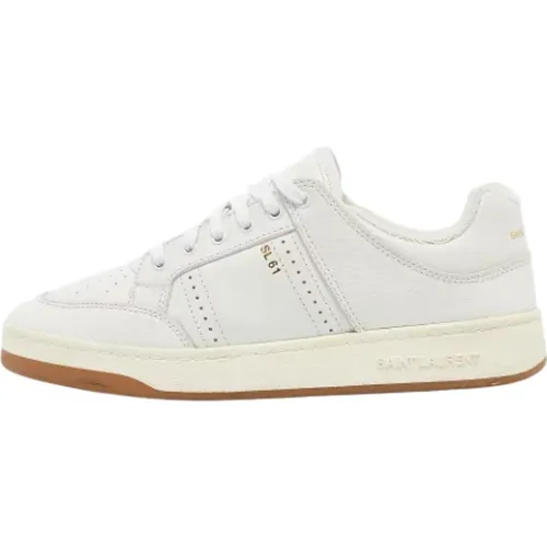 Pre-owned Sneakers, male, , Size: 12 US Pre-owned Leather sneakers - Yves Saint Laurent Vintage - Modalova